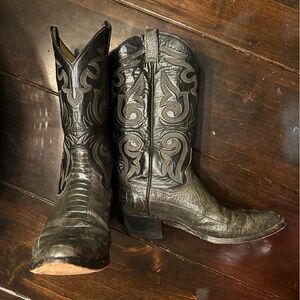 Panhandle Slim Black and Gray Men's Boots